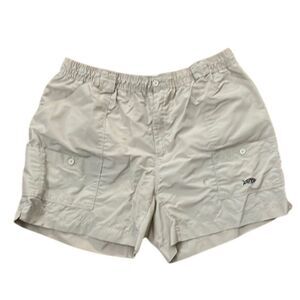 AFTCO The Original Fishing Shorts Khaki Tan Mens Size 44 Summer Outdoors